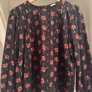 LOFT Flower Shirt w Gold